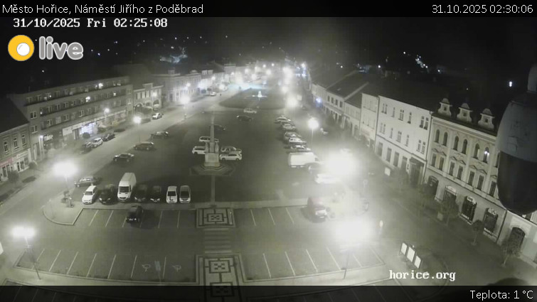 Město Hořice - Náměstí Jiřího z Poděbrad - 31.10.2025 v 02:30 Město Hořice - Náměstí Jiřího z Poděbrad - 31.10.2025 v 02:30