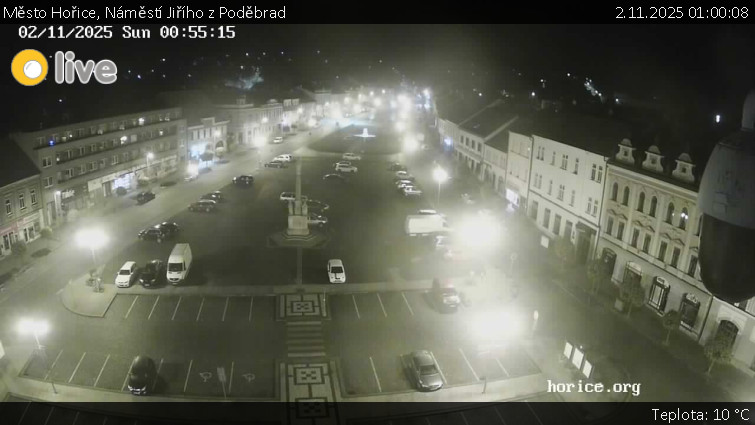 Město Hořice - Náměstí Jiřího z Poděbrad - 2.11.2025 v 01:00 Město Hořice - Náměstí Jiřího z Poděbrad - 2.11.2025 v 01:00
