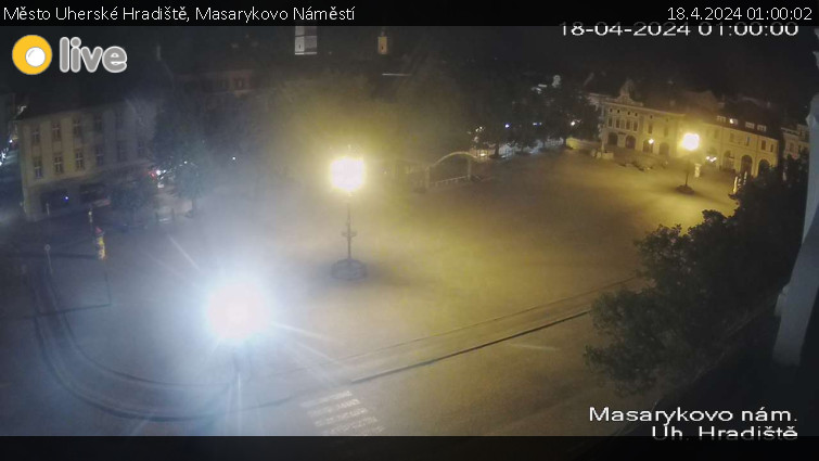 Město Uherské Hradiště - Masarykovo Náměstí - 18.4.2024 v 01:00