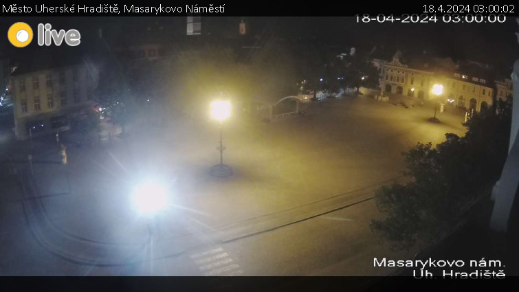 Město Uherské Hradiště - Masarykovo Náměstí - 18.4.2024 v 03:00