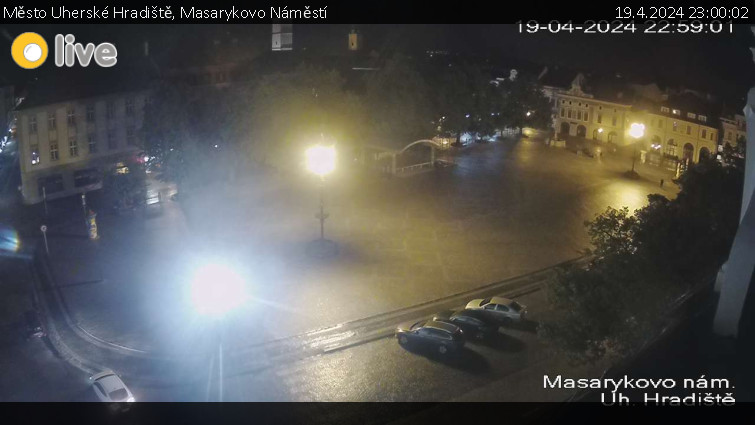 Město Uherské Hradiště - Masarykovo Náměstí - 19.4.2024 v 23:00