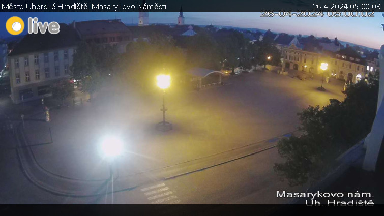 Město Uherské Hradiště - Masarykovo Náměstí - 26.4.2024 v 05:00