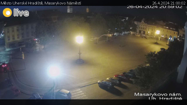 Město Uherské Hradiště - Masarykovo Náměstí - 26.4.2024 v 21:00