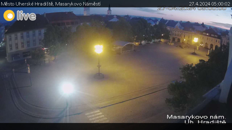 Město Uherské Hradiště - Masarykovo Náměstí - 27.4.2024 v 05:00