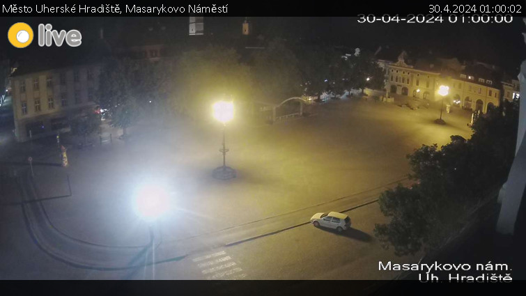 Město Uherské Hradiště - Masarykovo Náměstí - 30.4.2024 v 01:00