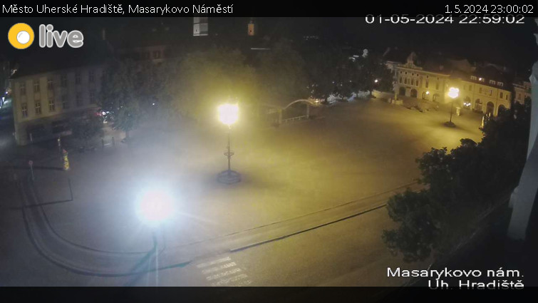 Město Uherské Hradiště - Masarykovo Náměstí - 1.5.2024 v 23:00