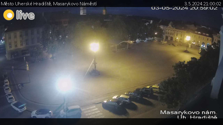Město Uherské Hradiště - Masarykovo Náměstí - 3.5.2024 v 21:00