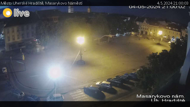 Město Uherské Hradiště - Masarykovo Náměstí - 4.5.2024 v 21:00