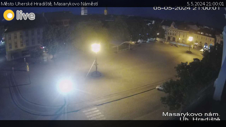 Město Uherské Hradiště - Masarykovo Náměstí - 5.5.2024 v 21:00