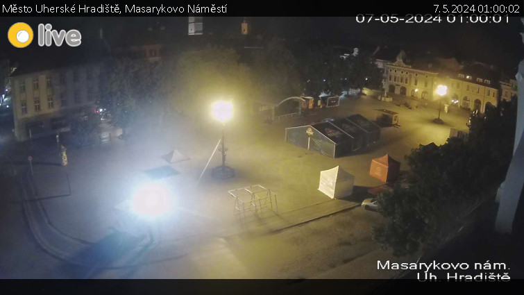 Město Uherské Hradiště - Masarykovo Náměstí - 7.5.2024 v 01:00