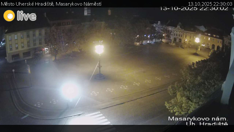 Město Uherské Hradiště - Masarykovo Náměstí - 13.10.2025 v 22:30 Město Uherské Hradiště - Masarykovo Náměstí - 13.10.2025 v 22:30
