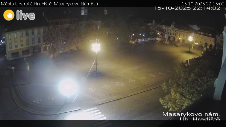 Město Uherské Hradiště - Masarykovo Náměstí - 15.10.2025 v 22:15 Město Uherské Hradiště - Masarykovo Náměstí - 15.10.2025 v 22:15