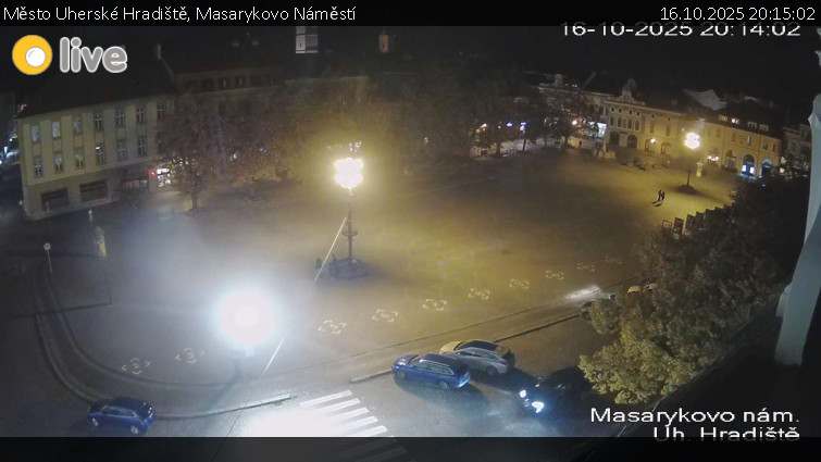 Město Uherské Hradiště - Masarykovo Náměstí - 16.10.2025 v 20:15 Město Uherské Hradiště - Masarykovo Náměstí - 16.10.2025 v 20:15