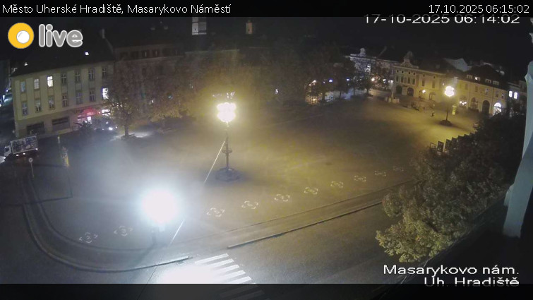 Město Uherské Hradiště - Masarykovo Náměstí - 17.10.2025 v 06:15 Město Uherské Hradiště - Masarykovo Náměstí - 17.10.2025 v 06:15