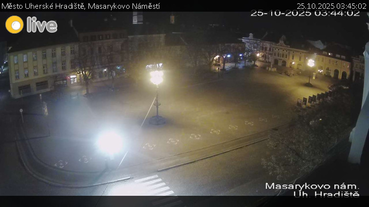 Město Uherské Hradiště - Masarykovo Náměstí - 25.10.2025 v 03:45 Město Uherské Hradiště - Masarykovo Náměstí - 25.10.2025 v 03:45