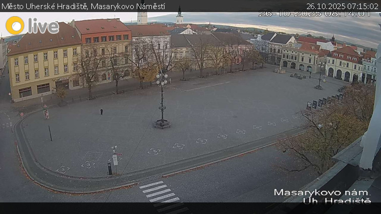Město Uherské Hradiště - Masarykovo Náměstí - 26.10.2025 v 07:15 Město Uherské Hradiště - Masarykovo Náměstí - 26.10.2025 v 07:15