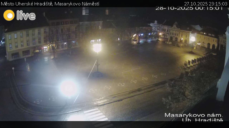 Město Uherské Hradiště - Masarykovo Náměstí - 27.10.2025 v 23:15 Město Uherské Hradiště - Masarykovo Náměstí - 27.10.2025 v 23:15