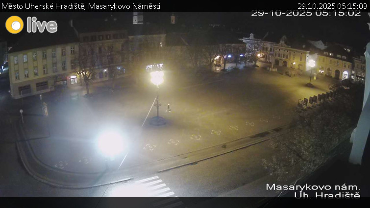 Město Uherské Hradiště - Masarykovo Náměstí - 29.10.2025 v 05:15 Město Uherské Hradiště - Masarykovo Náměstí - 29.10.2025 v 05:15
