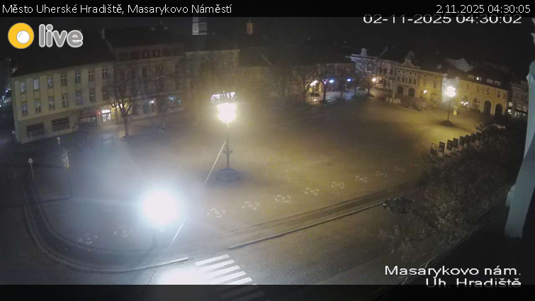 Město Uherské Hradiště - Masarykovo Náměstí - 2.11.2025 v 04:30 Město Uherské Hradiště - Masarykovo Náměstí - 2.11.2025 v 04:30