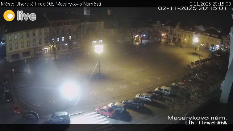 Město Uherské Hradiště - Masarykovo Náměstí - 2.11.2025 v 20:15 Město Uherské Hradiště - Masarykovo Náměstí - 2.11.2025 v 20:15