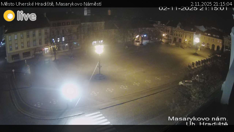 Město Uherské Hradiště - Masarykovo Náměstí - 2.11.2025 v 21:15 Město Uherské Hradiště - Masarykovo Náměstí - 2.11.2025 v 21:15