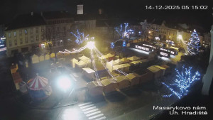Město Uherské Hradiště - Masarykovo Náměstí - 14.12.2025 v 05:15 Město Uherské Hradiště - Masarykovo Náměstí - 14.12.2025 v 05:15