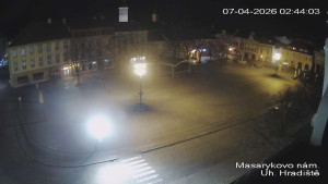 Město Uherské Hradiště - Masarykovo Náměstí - 7.4.2026 v 02:45 Město Uherské Hradiště - Masarykovo Náměstí - 7.4.2026 v 02:45