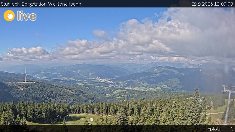 Stuhleck - Bergstation Weißenelfbahn - 29.9.2025 v 12:00 Stuhleck - Bergstation Weißenelfbahn - 29.9.2025 v 12:00