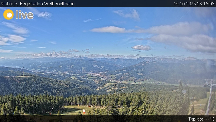 Stuhleck - Bergstation Weißenelfbahn - 14.10.2025 v 13:15 Stuhleck - Bergstation Weißenelfbahn - 14.10.2025 v 13:15