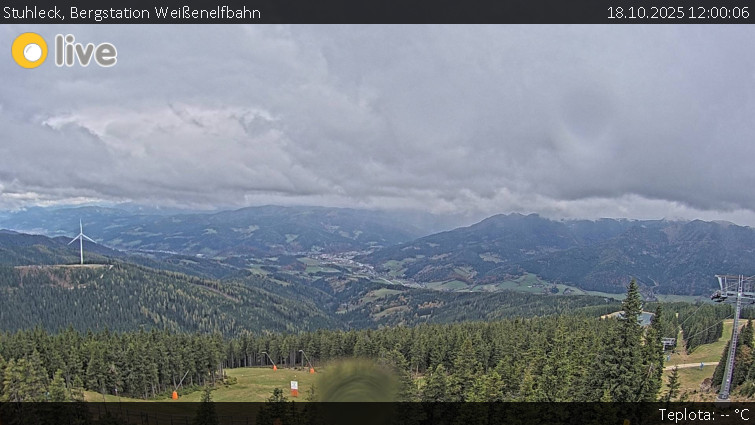 Stuhleck - Bergstation Weißenelfbahn - 18.10.2025 v 12:00 Stuhleck - Bergstation Weißenelfbahn - 18.10.2025 v 12:00