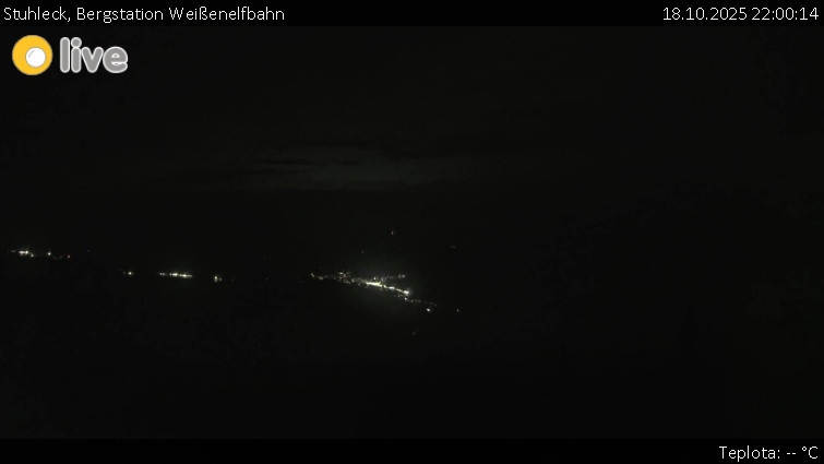 Stuhleck - Bergstation Weißenelfbahn - 18.10.2025 v 22:00 Stuhleck - Bergstation Weißenelfbahn - 18.10.2025 v 22:00