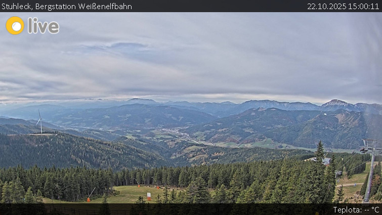 Stuhleck - Bergstation Weißenelfbahn - 22.10.2025 v 15:00 Stuhleck - Bergstation Weißenelfbahn - 22.10.2025 v 15:00