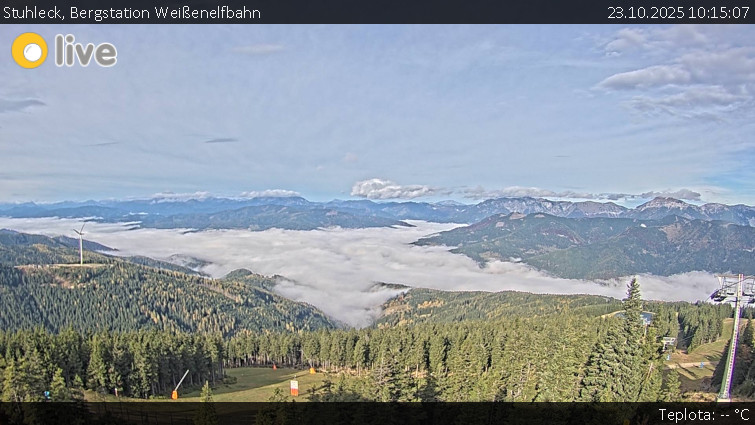 Stuhleck - Bergstation Weißenelfbahn - 23.10.2025 v 10:15 Stuhleck - Bergstation Weißenelfbahn - 23.10.2025 v 10:15