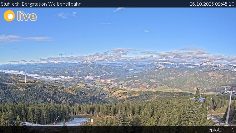 Stuhleck - Bergstation Weißenelfbahn - 26.10.2025 v 09:45 Stuhleck - Bergstation Weißenelfbahn - 26.10.2025 v 09:45