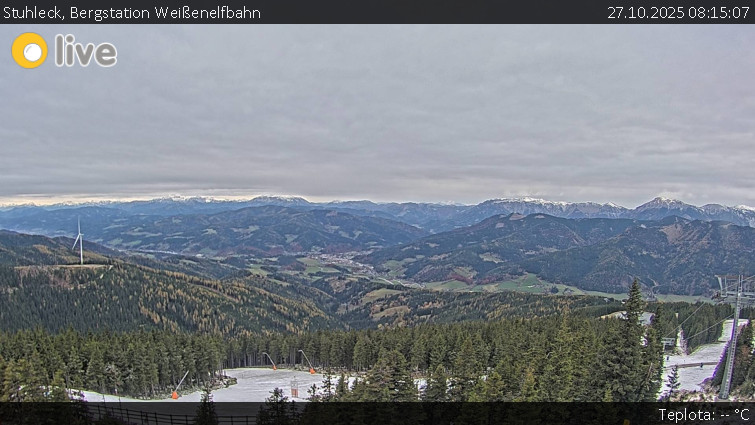 Stuhleck - Bergstation Weißenelfbahn - 27.10.2025 v 08:15 Stuhleck - Bergstation Weißenelfbahn - 27.10.2025 v 08:15