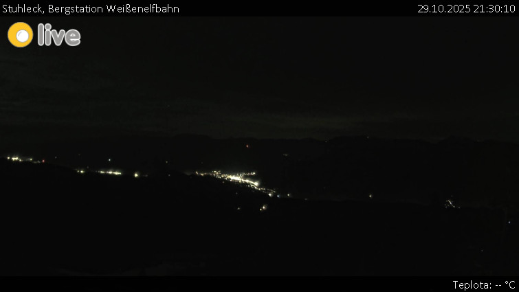 Stuhleck - Bergstation Weißenelfbahn - 29.10.2025 v 21:30 Stuhleck - Bergstation Weißenelfbahn - 29.10.2025 v 21:30