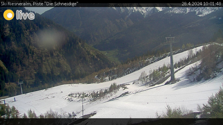 Ski Riesneralm - Piste "Die Schneidige" - 28.4.2024 v 10:01