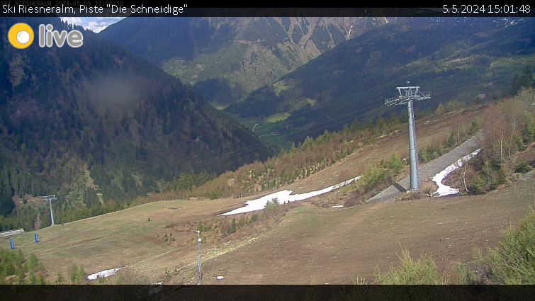 Ski Riesneralm - Piste "Die Schneidige" - 5.5.2024 v 15:01
