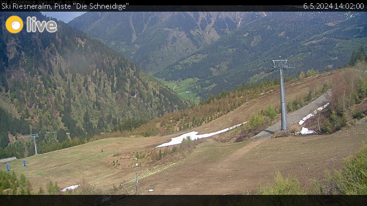 Ski Riesneralm - Piste "Die Schneidige" - 6.5.2024 v 14:02