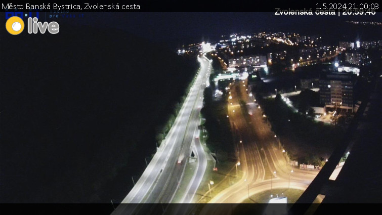 Město Banská Bystrica - Zvolenská cesta - 1.5.2024 v 21:00