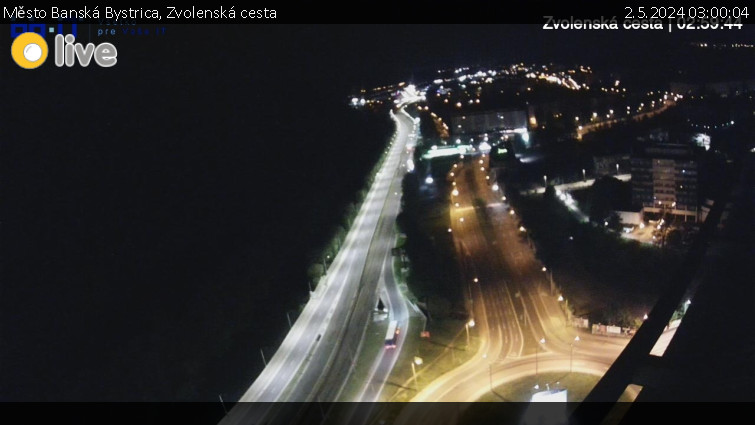 Město Banská Bystrica - Zvolenská cesta - 2.5.2024 v 03:00