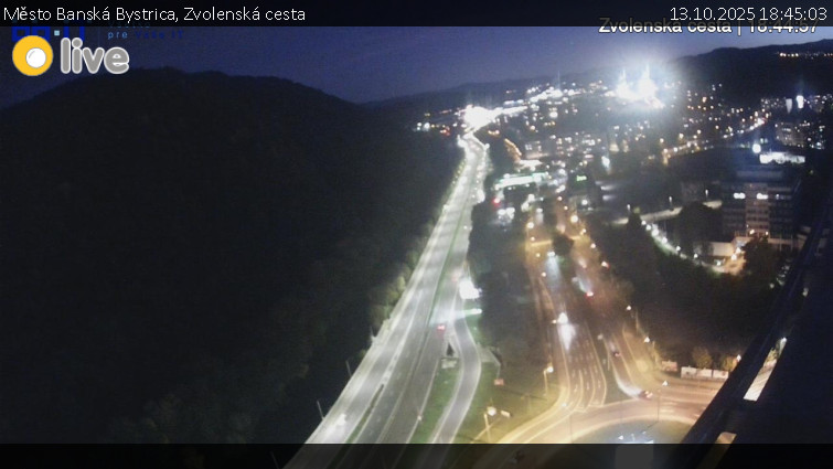Město Banská Bystrica - Zvolenská cesta - 13.10.2025 v 18:45 Město Banská Bystrica - Zvolenská cesta - 13.10.2025 v 18:45