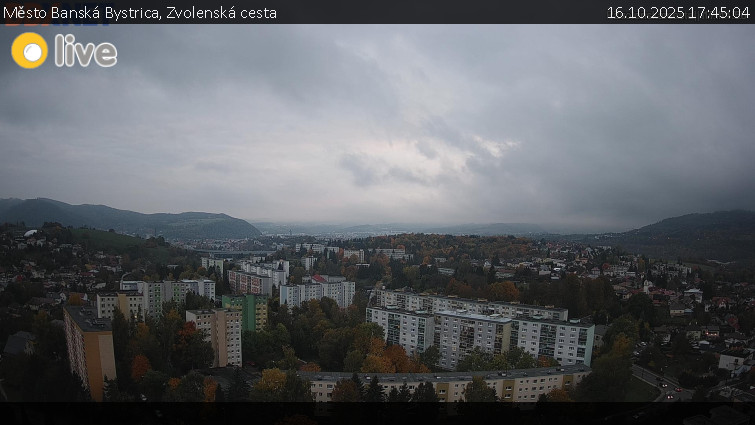 Město Banská Bystrica - Zvolenská cesta - 16.10.2025 v 17:45 Město Banská Bystrica - Zvolenská cesta - 16.10.2025 v 17:45