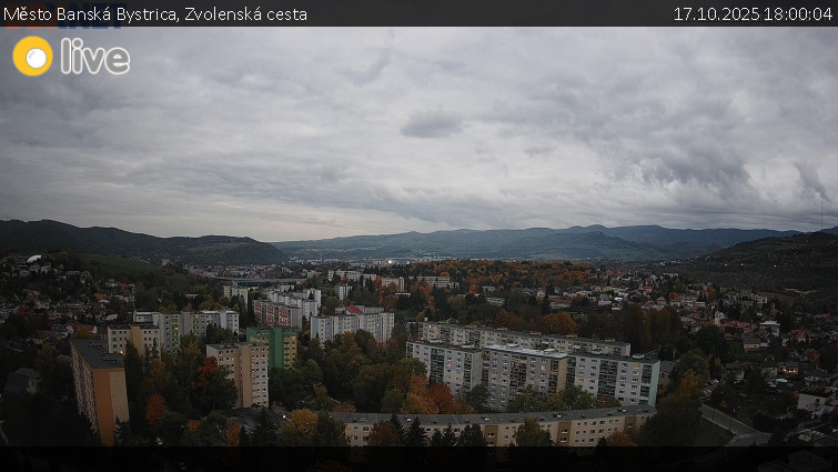 Město Banská Bystrica - Zvolenská cesta - 17.10.2025 v 18:00 Město Banská Bystrica - Zvolenská cesta - 17.10.2025 v 18:00