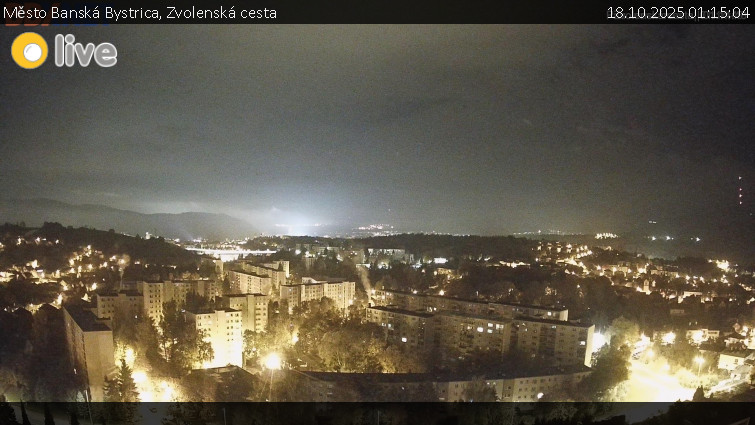 Město Banská Bystrica - Zvolenská cesta - 18.10.2025 v 01:15 Město Banská Bystrica - Zvolenská cesta - 18.10.2025 v 01:15