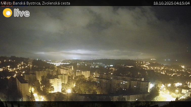 Město Banská Bystrica - Zvolenská cesta - 18.10.2025 v 04:15 Město Banská Bystrica - Zvolenská cesta - 18.10.2025 v 04:15