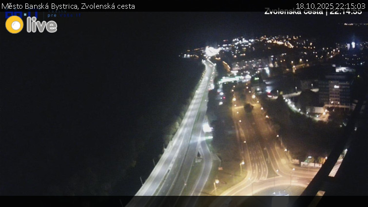 Město Banská Bystrica - Zvolenská cesta - 18.10.2025 v 22:15 Město Banská Bystrica - Zvolenská cesta - 18.10.2025 v 22:15