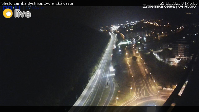 Město Banská Bystrica - Zvolenská cesta - 21.10.2025 v 04:45 Město Banská Bystrica - Zvolenská cesta - 21.10.2025 v 04:45