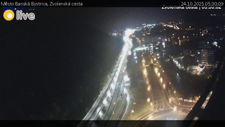 Město Banská Bystrica - Zvolenská cesta - 24.10.2025 v 05:30 Město Banská Bystrica - Zvolenská cesta - 24.10.2025 v 05:30