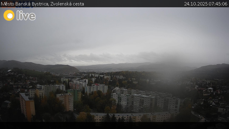 Město Banská Bystrica - Zvolenská cesta - 24.10.2025 v 07:45 Město Banská Bystrica - Zvolenská cesta - 24.10.2025 v 07:45
